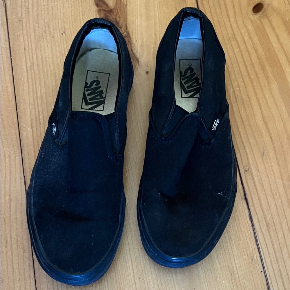 Vans black sneakers, women’s 8